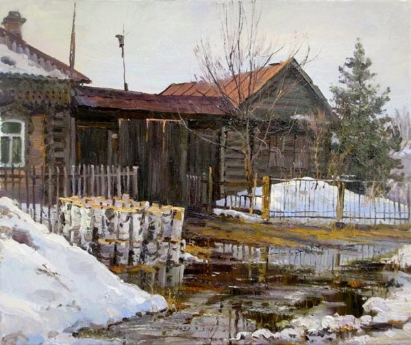 Деревенский пейзаж Алексей Кожевников