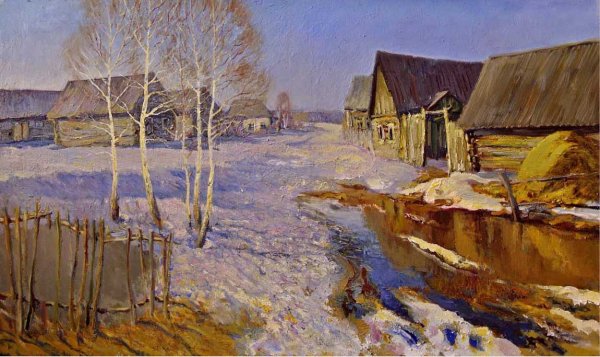 Владимир Жданов Весна в деревне