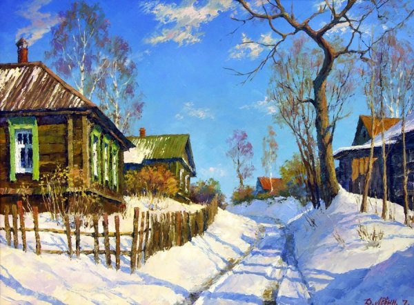 Весна в деревне