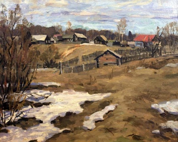 Весна в деревне