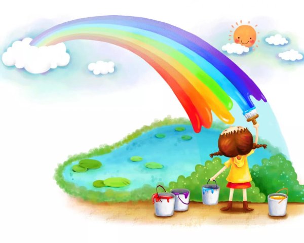 Весенний сказочный пейзаж