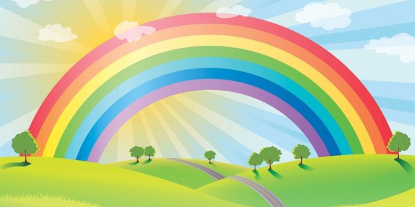 Радуга и солнце