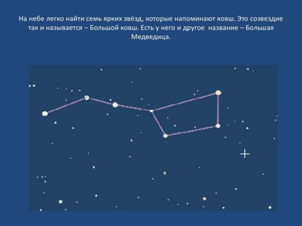 Ковш большая Медведица осенью