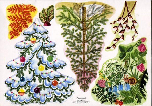 Зимний лес рисунок