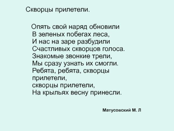 Грачи прилетели текст