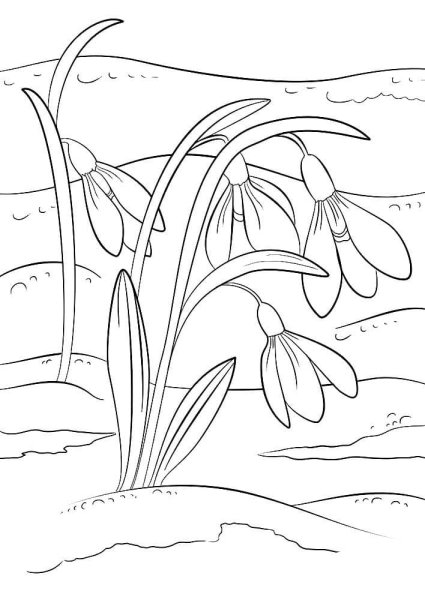 Весенние раскраски