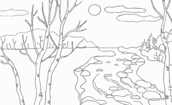 Раскраска природа для детей