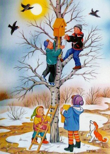Весна иллюстрации для детей