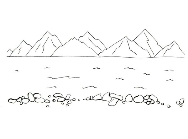 Пустыня раскраска