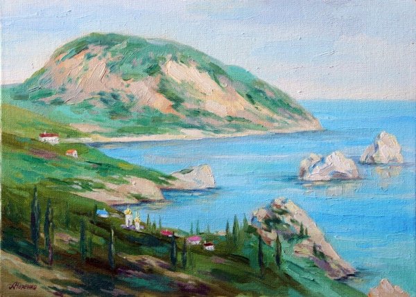 Гурзуф медведь гора живопись пейзаж