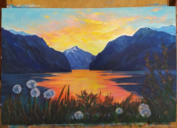 Живопись маслом-Телецкое озеро