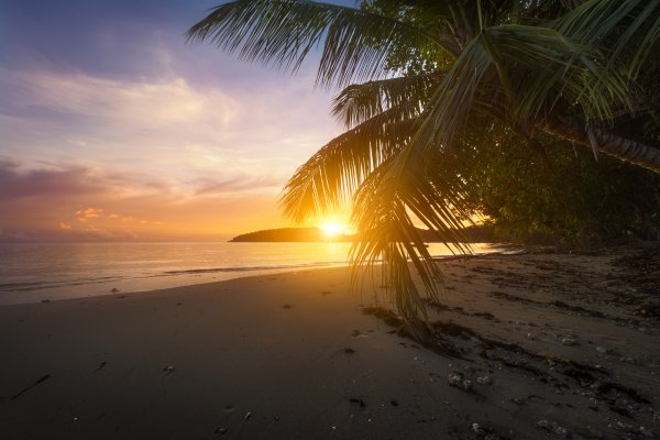 Шезлонг на пляже