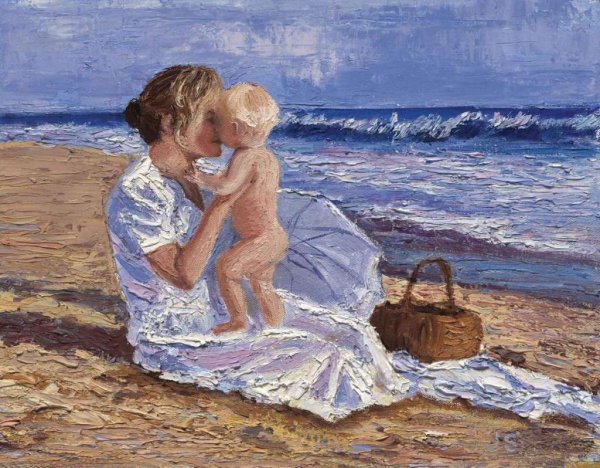 Фотосессия семьи на море