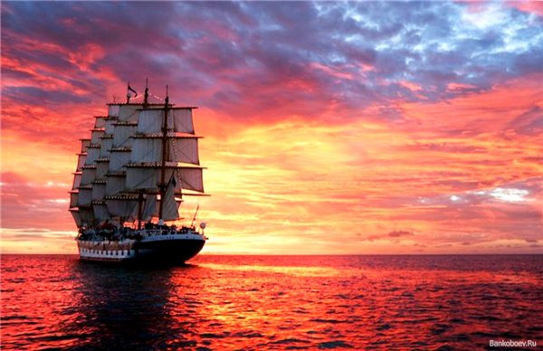 Морской Горизонт закат