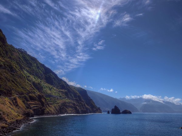 Ландшафт горы море Мадейра