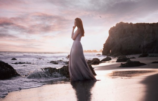 Бег на берегу моря