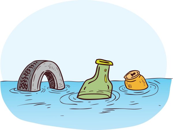 Загрязнение воды для детей