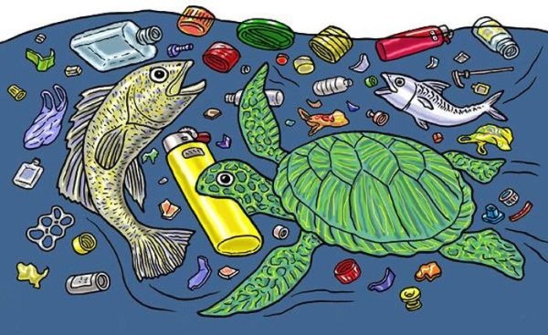 Загрязнение океана для детей