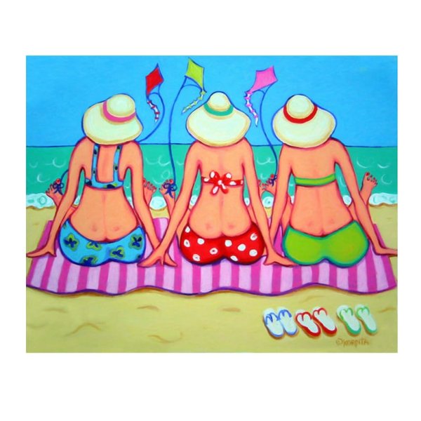 Прикольные рисунки на пляже