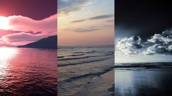 Море в разную погоду