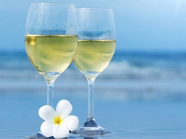 Букет на фоне моря