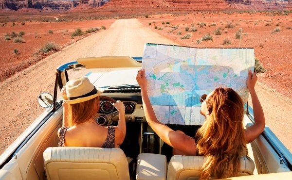 Поездка к морю на машине открытки