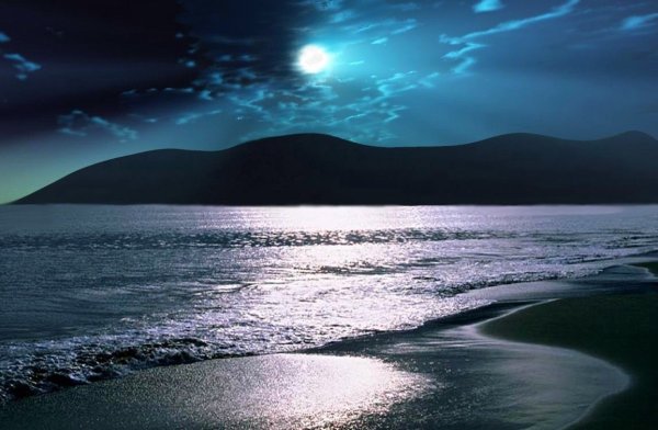 Берег ночью