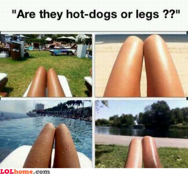 Сосиски на пляже