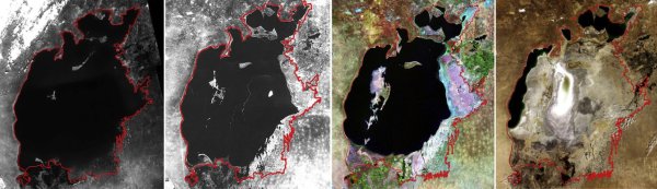 Аральское море космоснимок