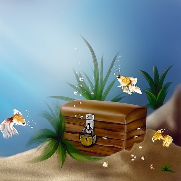 Сундук на дне моря