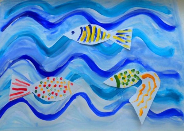 Аппликация на тему подводный мир