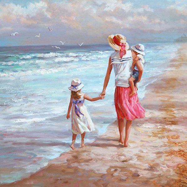 Дочка на море