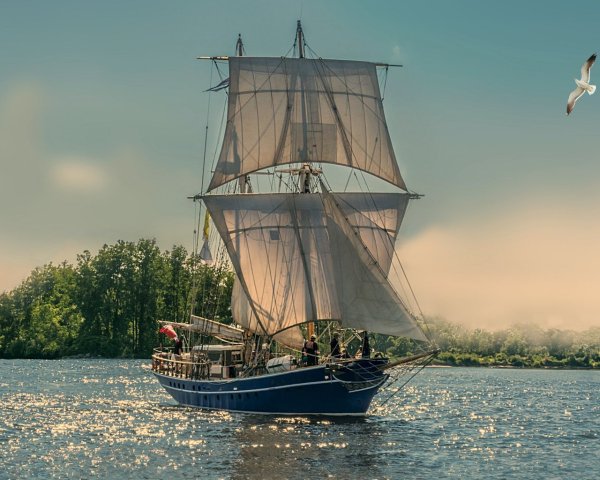 Красивый корабль