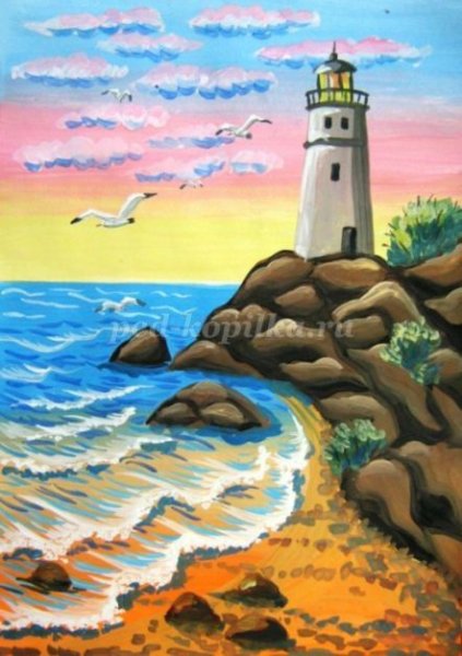 Тарханкутский Маяк картина