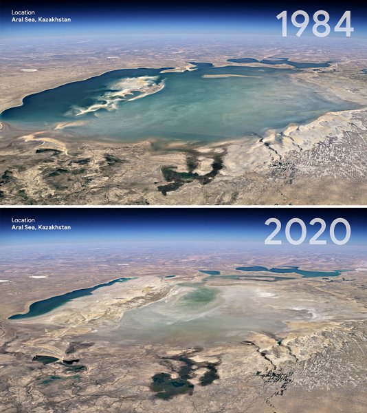 Аральское море 2021 Спутник