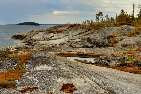 Берег белого моря Карелия