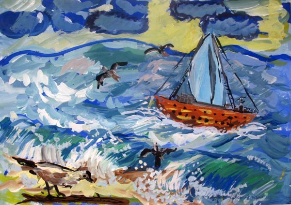 Рамка морская детская