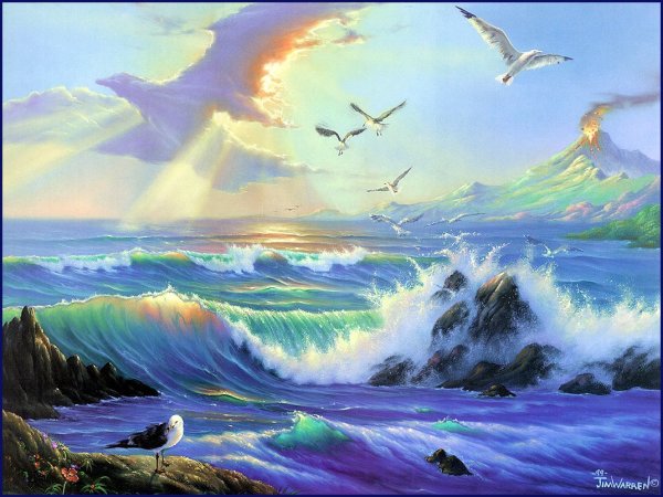 Джим Уоррен картины рассвет