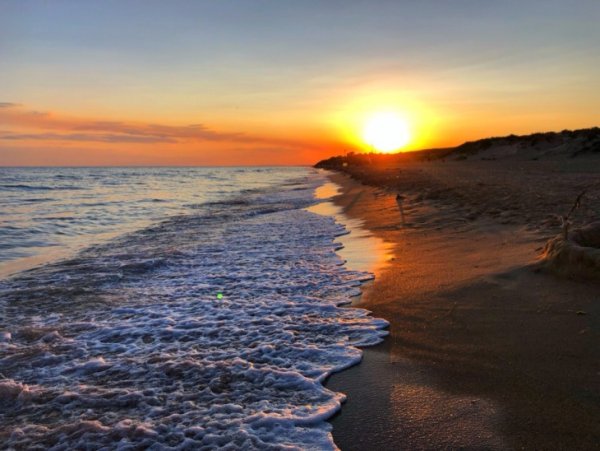 Станица Благовещенская закат