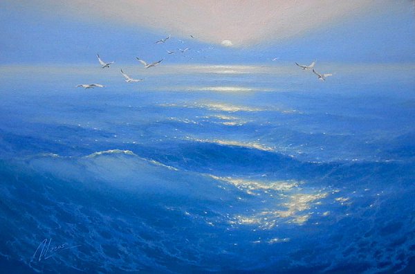 Картины небо и море