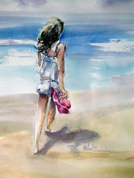 Рисунки девушек в купальных