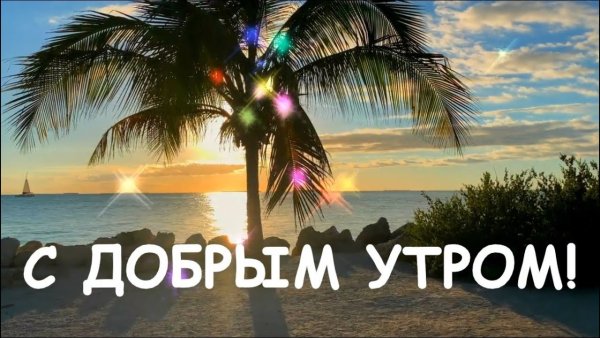 Доброе утро природа с надписью