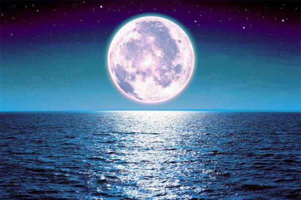 Луна звезды море