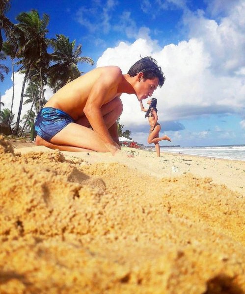 Необычная фотосессия на море