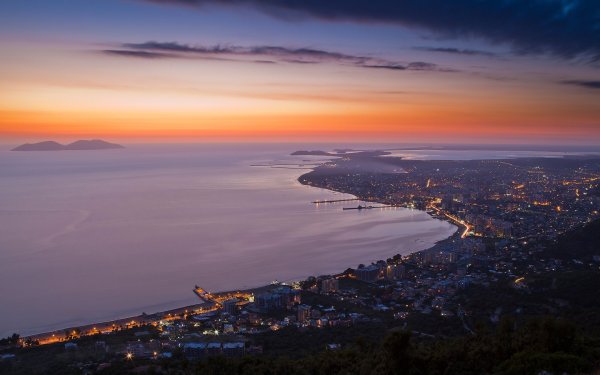 Крым Коктебель Вечерний берег моря