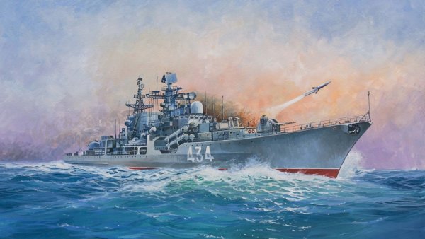 Военный корабль миноносец