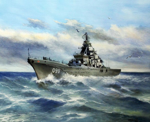Крейсер Петр Великий арт