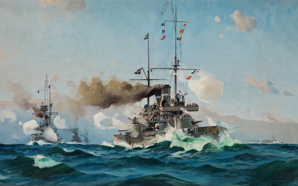 Художник-маринист Herman Gustaf af Sillen