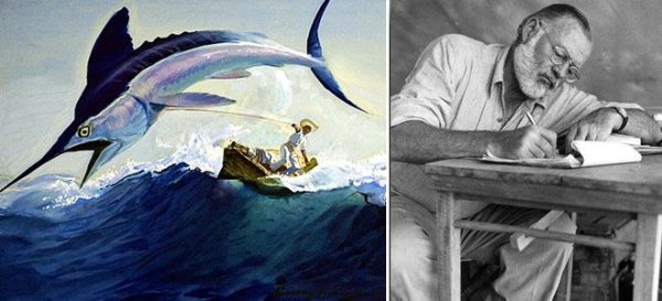 Эрнест Хемингуэй старик и море иллюстрации
