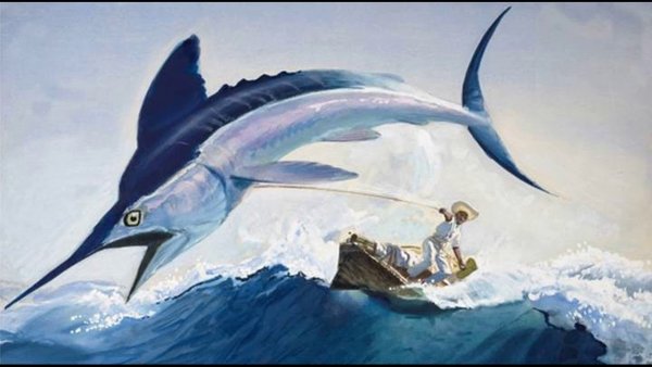 Марлин скелет старик и море